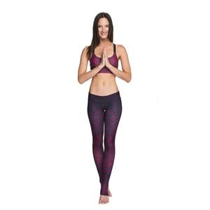 Niyama Sol Endless Buddha Fest Legging Red Black Medium